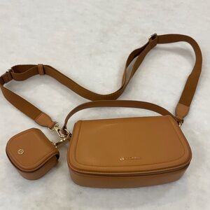 Lululemon Athletica Tan Crossbody Bag Set